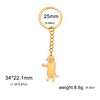 GeckoCustom Teamer Funny Fuxk You Middle Finger Stickman Keychain 2023 Cute Trend School Bag Car Key Pendant Couple New Trinket Gift Keyring Cat-G