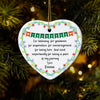 GeckoCustom Thank You For Being A Part Of My Journey Heart Shaped Ceramic Ornament Personalized Gift HA75 891098