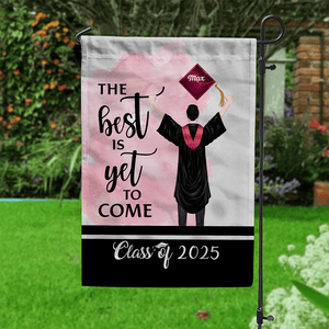 GeckoCustom The Best Is Yet To Come Class Of - Boy Version Flag, Senior Gift, Graduation Day HN590 HA75 891886