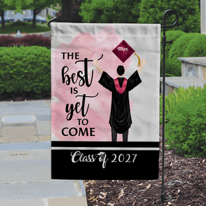 GeckoCustom The Best Is Yet To Come Class Of - Boy Version Flag, Senior Gift, Graduation Day HN590 HA75 891886