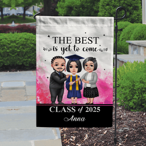 GeckoCustom The Best Is Yet To Come Graduation Garden Flag HN590