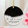 GeckoCustom The Night We Met Personalized Star Map Ceramic Ornament Couple Anniversary Gift LM32 895110 3 inch