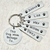 GeckoCustom This Human Belongs To Pet Keychain Personalized Gift TA29 890545