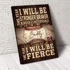 GeckoCustom This Year I Will Be Stronger, Braver, Kinder & Unstoppable Baseball Canvas This Year I Will Be Fierce HN590