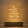 GeckoCustom Those We Love Don't Go Away Memorial Acrylic Plaque With LED Night Light TH10 891497 Acrylic / 7.9"x4.5"
