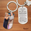 GeckoCustom To My Son I Wish You Strength To Face Challenges Family Metal Keychain HN590 With Gift Box (Favorite) / 1.77" x 1.06"