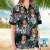 GeckoCustom Upload Photo Black White Hawaiian Shirt, N369 888395