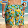 GeckoCustom Upload Photo Cat With Pattern Cool For Beach Short N369 888850 120728