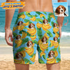 GeckoCustom Upload Photo Dog Men's Hawaiian Short T368 HN590