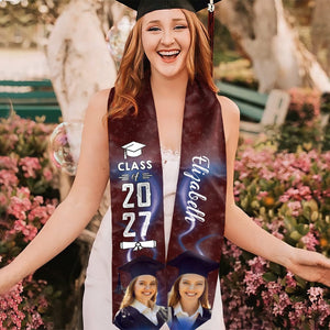 GeckoCustom Upload Photo Graduation Gift Stoles N304 6799 895068 6x72 inch