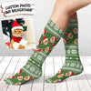 GeckoCustom Upload Photo Ugly Pattern Dog Cat Socks HN590