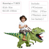 GeckoCustom Velociraptor T REX Mascot Inflatable Costume For Kids Anime Halloween Costumes Dinosaur Birthday Gift For Party Cosplay Blow Up Riding a Trex Kids M