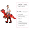 GeckoCustom Velociraptor T REX Mascot Inflatable Costume For Kids Anime Halloween Costumes Dinosaur Birthday Gift For Party Cosplay Blow Up Red Adult