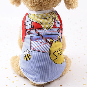 GeckoCustom Vest pet spring and summer vest teddy bear beautiful dog clothes cat clothes Vest mesh breathable pet clothes puppy clothes huangseweibo / XS
