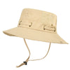GeckoCustom W22 Fisherman Hat Men and Women Mesh Holes Breathable Outdoor Fishing Mountaineering Sun Hat Casual Summer New Style W22-Khaki / M 58-60cm