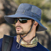 GeckoCustom W22 Fisherman Hat Men and Women Mesh Holes Breathable Outdoor Fishing Mountaineering Sun Hat Casual Summer New Style