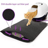 GeckoCustom Waterproof Pet Cat Litter Mat Double Layer Pet Litter Box Mat Non-slip Sand Cat Pad Washable Bed Mat Clean Pad Products