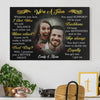 GeckoCustom We're A Team Personalized Anniversary Photo Print Canvas C585 12"x8"