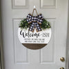 GeckoCustom Welcome-ish Depends On Who You Are And How Long You Stay Door Sign, Welcome Sign Decor HN590