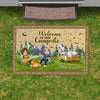 GeckoCustom Welcome To Our Campsite Chibi Couple Camping Doormat K228 888235
