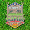 GeckoCustom Welcome To Our Family Campsite Sign Personalized Gift T368 890188