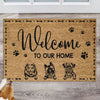 GeckoCustom Welcome To Our Home Dog Coir Doormat Personalized Gift TA29 889977