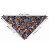GeckoCustom Western Cowboy Halloween Dog Cat Costume Navy Blue Triangle Scarf / M