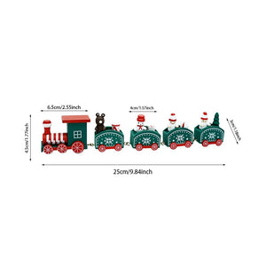 GeckoCustom Wooden Train Christmas Ornament Merry Christmas Decoration For Home Table 2023 Xmas Gifts Noel Natal Navidad Happy New Year 2022 Style 10