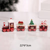 GeckoCustom Wooden Train Christmas Ornament Merry Christmas Decoration For Home Table 2023 Xmas Gifts Noel Natal Navidad Happy New Year 2022 Style 9