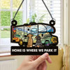 GeckoCustom You & Me And The Dog Camping Suncatcher Ornament Personalized Gift TH10 891551 3.5" / 1pc