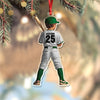 Custom Name Kid Baseball Player Personalized Acrylic Ornament HA75 897872