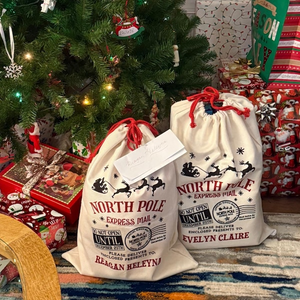 Custom Name North Pole Express Mail On Christmas Gift Bag TH10 896977
