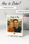 Custom Photo Daddy And Me Building Brick Blocks Happy Father's Day TH10 169919