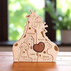 Personalized Giraffe Family Puzzle Personalized Engraved Family Name Puzzle Mother's Day Gift HA75 898886