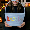 Custom Name On Halloween Basket For Kid TH10 170513