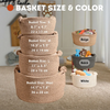 Personalized Pet Toy Basket – Custom Woven Storage Basket With Name TH10 170345