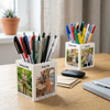 Custom Photo Daddy & Me Brick Pencil Pot Gift For Dad TH10 169997