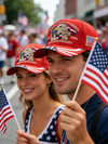 Patriotic Eagle & Liberty – United States 250th Anniversary Embroidered Cap TH10 170047