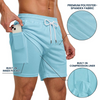 Custom Dog Photo Hawaiian 2-in-1 Swim Trunks For Men TH10 170521