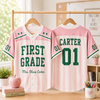 Personalized Custom Name Number, First Grade Teacher Jersey Shirt, Back To School Gift TH10 170509
