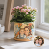 Custom Family Photo Plant Pot, Christmas Home Decor TH10 171593
