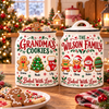 Personalized Christmas Cookie Jar, Custom Family Member Name TH10 171493