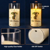 Personalized Christmas LED Candle, Custom Family Name & Botanical Initial TH10 171663