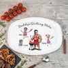 Personalized Funny Dad Grilling Plate Grilling Platter, Personalized BBQ Tray - BBQ Gift For Dad, Father's Day Gifts HO82 902568