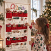 Personalized Name Reusable Christmas Advent Calendar, 24-Pocket Wall Hanging HA75 919518
