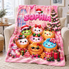 Personalized Name Cute Squishy Dumpling Blanket for Kids, Dumpling Lover Gift, Funny Food Lover Gift HO82 904238