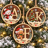 Personalized Initial Christmas 2 Layers Wooden Ornament, 2026 Keepsake Gift HA75 919536
