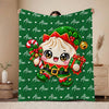 Custom Name Dumpling Christmas Blanket for Kids, Dumpling Lover Gift HO82 904242