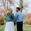 Personalized Name & Date Bridal Jean Jacket with Pearls - Wedding Gift HO82 904108