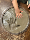 Personalized Garden Stone Kit – Handprint Garden Stone – Fathers Day Gift for Dad or Grandpa TH10 169909